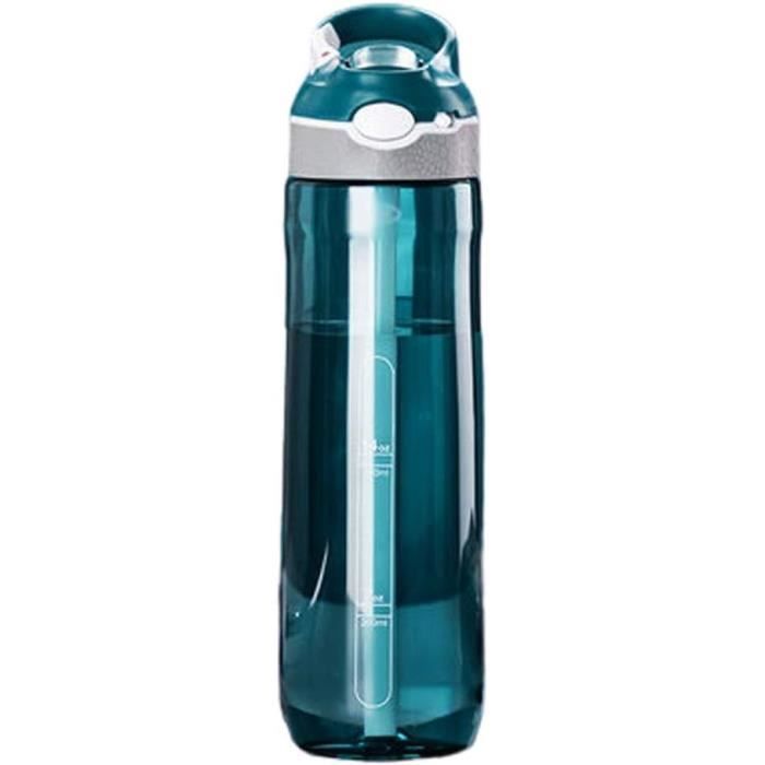 AQUAFIT Bouteille D'eau De 1,8 L Avec Marqueur De Temps, Paille Et