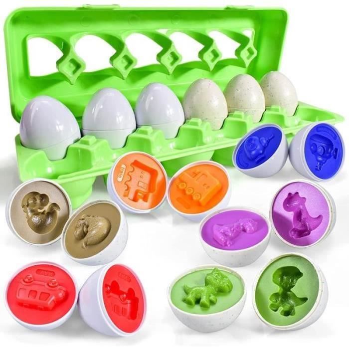 Jouets De Pâques Pour Enfants - 12 œufs + 12 Stylos - Cadeaux Chasse Aux œufs