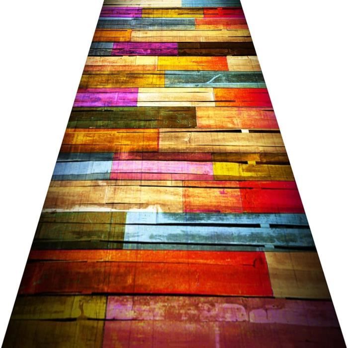 Cekene Tapis Couloir Long 80x300cm - Tapis De Cuisine Antidérapant Et Lavable Ultra Doux Pour Buanderie Et Chambre