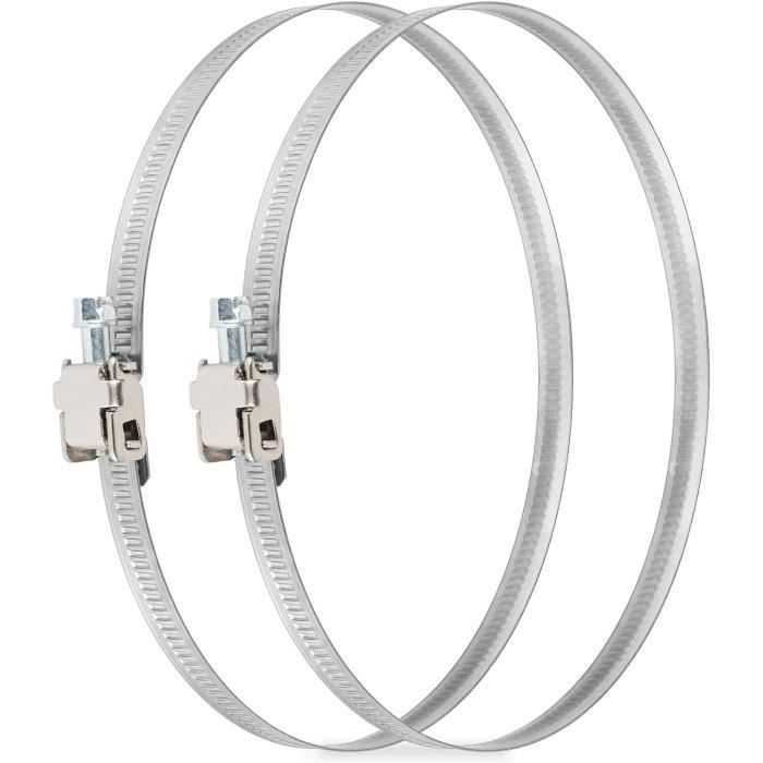 46.5 A 53 Mm, Collier De Serrage, Double Fil Avec Vis Acier Zingu Jardiboutique 49679914