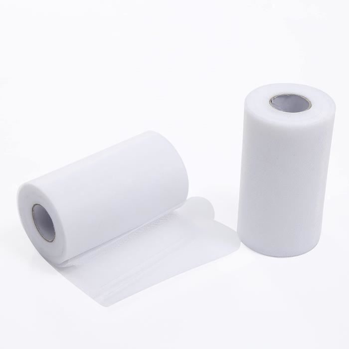 Tulle Elastico 15cm X 45m – Rotolo Rosso Per Decorazioni, Matrimonio, Natale E Bomboniere - 3