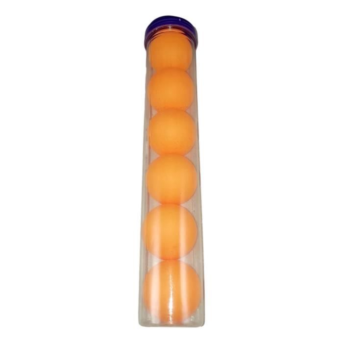 6 Balles de Ping Pong Tennis de Table Couleur Orange