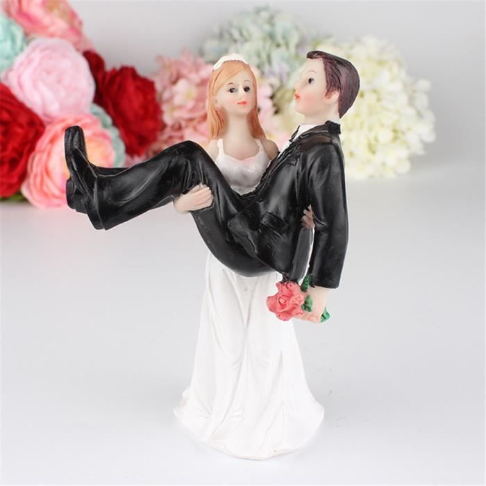 Couple De Mariage Drole Decoration De Gateau Resine Artisanat