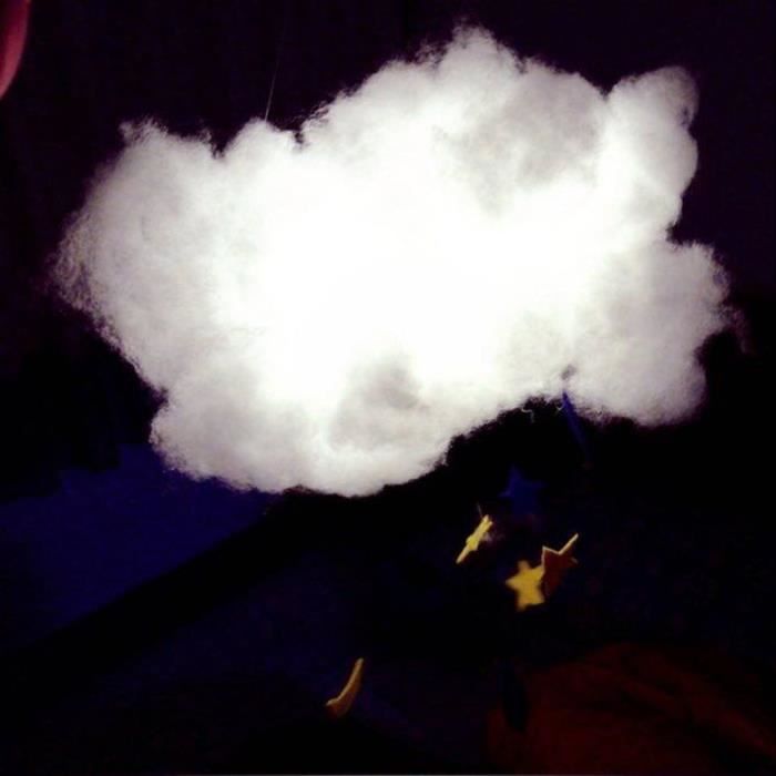 Diy Handmade Enfants Mignon Coton Nuage Forme Lampe Chambre