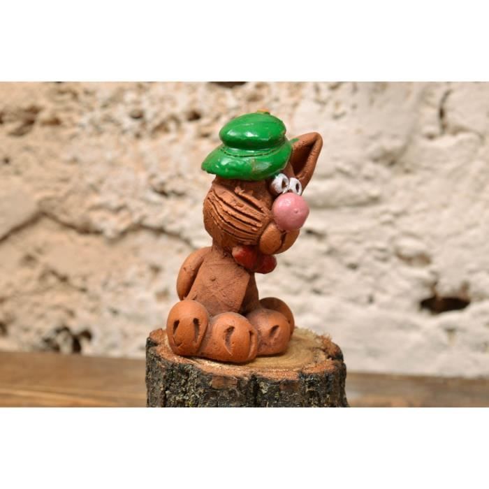 Figurine Chat Miniature Decoratif Originale En Terre Cuite Faite A La Main Achat Vente Statue Statuette Cdiscount