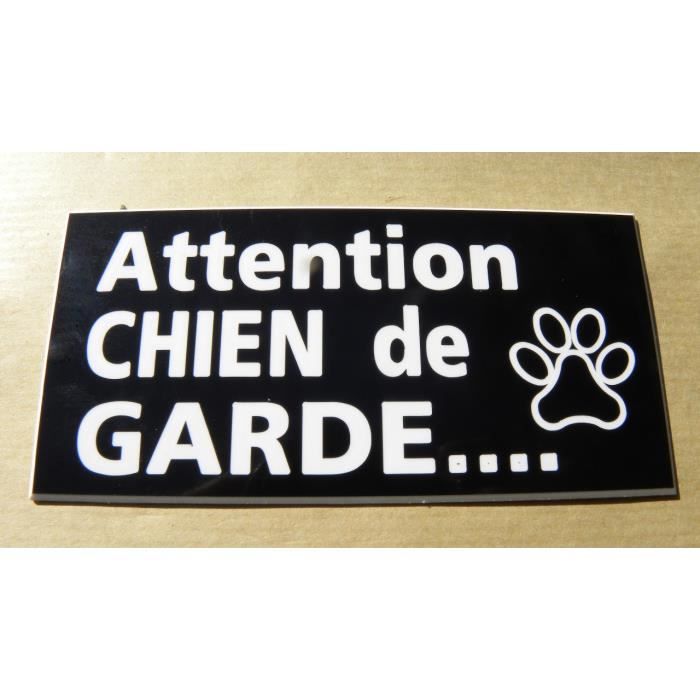 plaque gravée ATTENTION AU CHIEN épaisseur 1,6 mm 2 versions petit format plaque gravée ATTENTION AU CHIEN épaisseur 1,6 mm 2 versions petit format