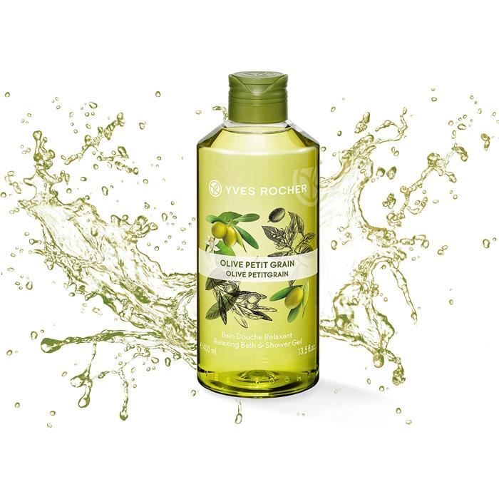 Yves rocher Gel douche et bain relaxant Sensuel 400 ml (petit grain olive)[663] Cdiscount Au