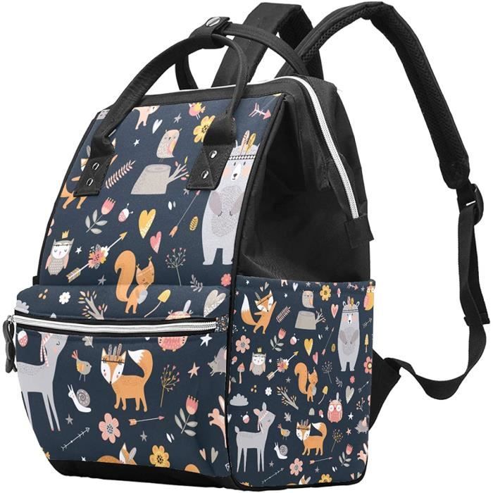 Sac a langer pour bebe Motif animaux de la foret Grande capacite 285 Cdiscount Puericulture Eveil bebe