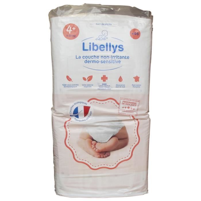 Couches écologiques Kit & Kin Taille 4 (9-14 Kg) - 128 Couches Hypoallergéniques - 5