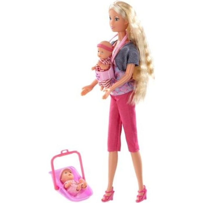 Poupée Steffi Love - Simba - Babysitter - 12 accessoires inclus