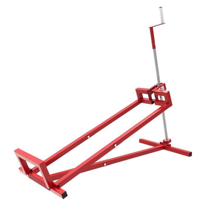 Wiltec Cric lève Tracteur Tondeuse hydraulique – 250 kg max. – Acier – Mowerlifter Outillage de Mécanicien Treuil Palan Nettoyage fa