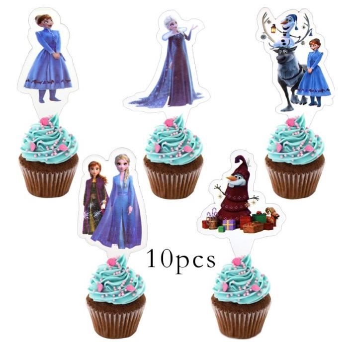Drapeaux En Papier Princesse Des Neiges Decoration Murale A Theme Reine Des Neiges 2 P Modele Cake Topper 10pcs Jbhfcda10539 Cdiscount Maison