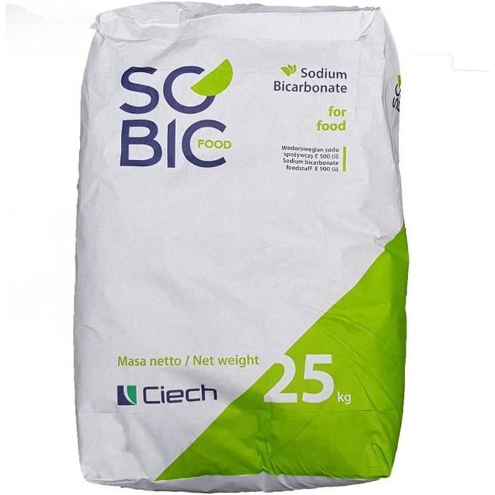 Bicarbonate de soude - 25 KG  BICAR FOOD 0/13 alimentaire SOLVAY -  Cdiscount Electroménager