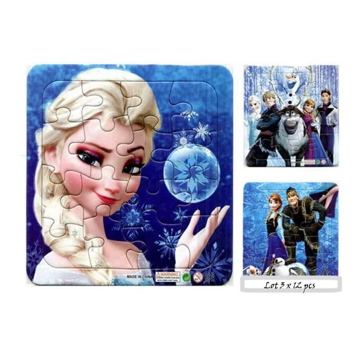 Lot 3 Puzzle enfant Reine des neiges Elsa & Anna - Cdiscount Jeux - Jouets