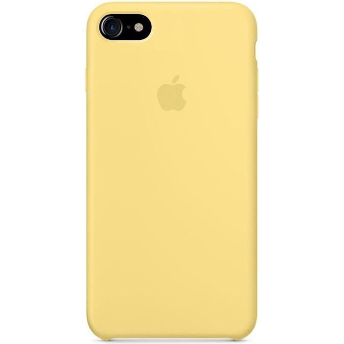 apple coque en silicone iphone 7 8 4 7 jaune