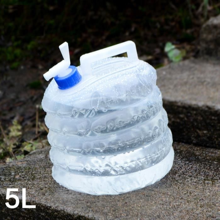 3 pièces sac d'eau potable 5L grande capacité plia... – Grandado