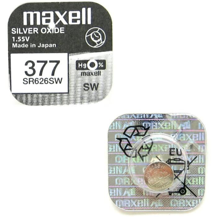 Pile montre sales maxell sr626sw