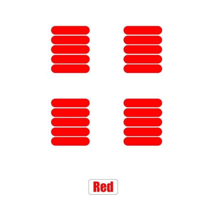 La couleur rouge Autocollants réfléchissants pour moyeu de trottinette  électrique, étiquette de sécurité noct - Cdiscount Auto