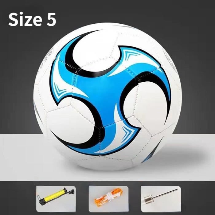 Ballon De Foot Taille 5 Blanc, PVC, 21,5 Cm, Pour Enfant - Entrainement Extérieur
