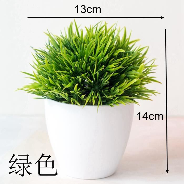 NAROSEBE Bonsaï Artificiel Vert 35x30 Cm - Arbre Réaliste Pour Intérieur Et Bureau