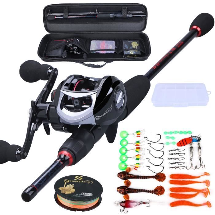 Oumefar Canne à Pêche Au Crabe Durable En Matériau ABS De 33cm Avec Moulinet De Pêche, Adaptée Aux Enfants Pour Pêcher