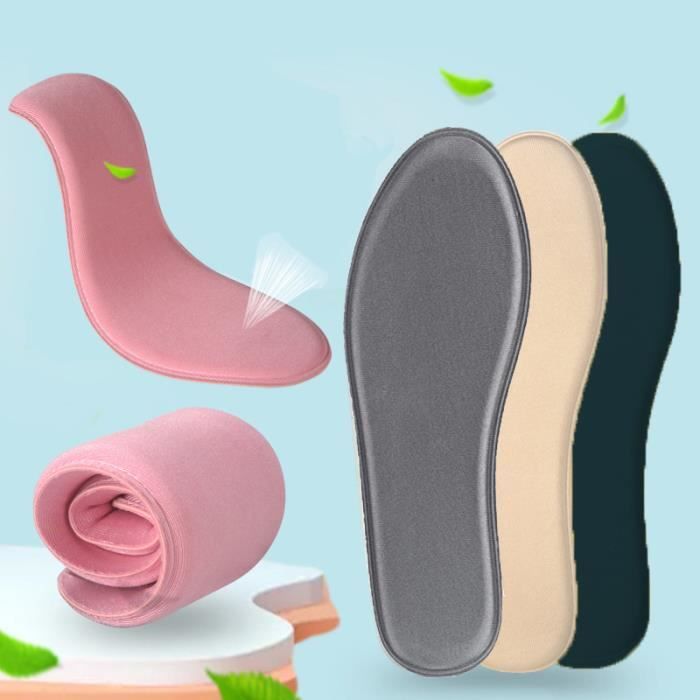 Semelles Intérieures 4D Cloud En Mousse Mémoire De Forme - Pour Hommes Et Femmes - Amorti Et Soutien - Taille 35-36 (Orange)