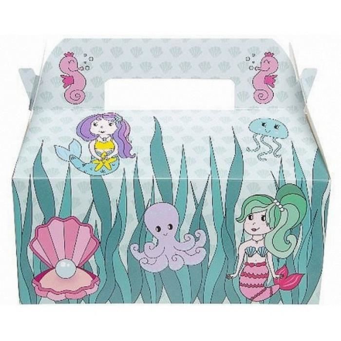 10 Lunch Box Sirene Ocean Boite A Repas Enfant Anniversaire Fete Cadeau Cdiscount Maison