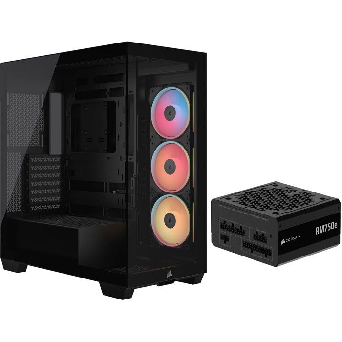 Corsair 3500X LXR LINK Tempered Glass Mid-Tower Noir - vue 7