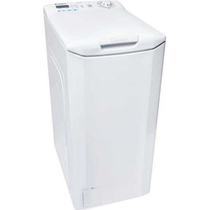 Lave linge top CANDY CSTG 27LE1 47 Capacité 7 kg Classe A+++ 15 programmes Connectivité NFC