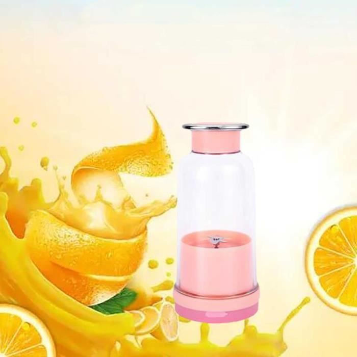 Mixeur Smoothie Portable 400ml - Blender USB Presse-agrumes Pour Fruits Et Légumes Frais