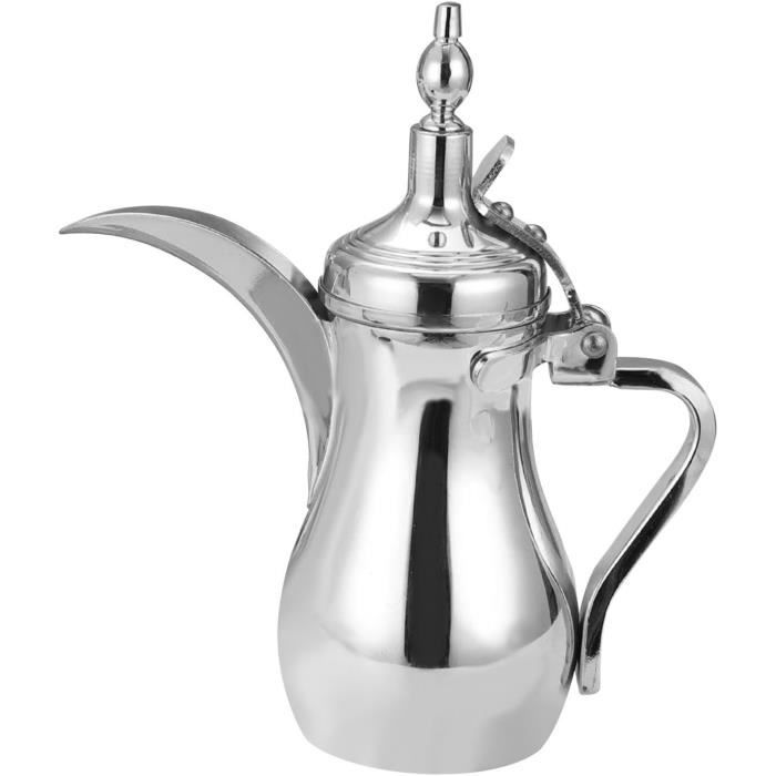 Théière Cafetière Arabe Dallah En Acier Inoxydable - Style Vintage, Capacité 700 Ml - Idéal Pour Café, Thé Et Réceptions - 4