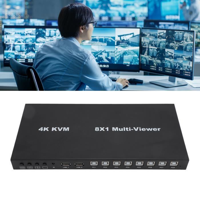 ETO- Switch HD Multimedia Interface 8 en 1 Professionnel 4K 30Hz ...