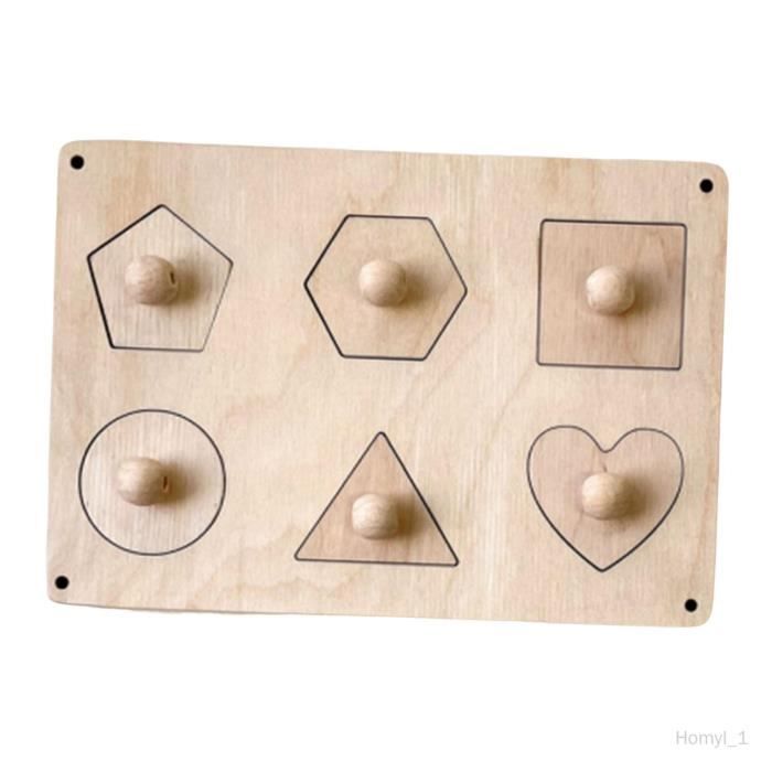 Accessoire Montessori En Bois - Engrenages Et Sablier Bleu Pour Tableau Occupé, Motricité Fine Dès 3 Ans - 8