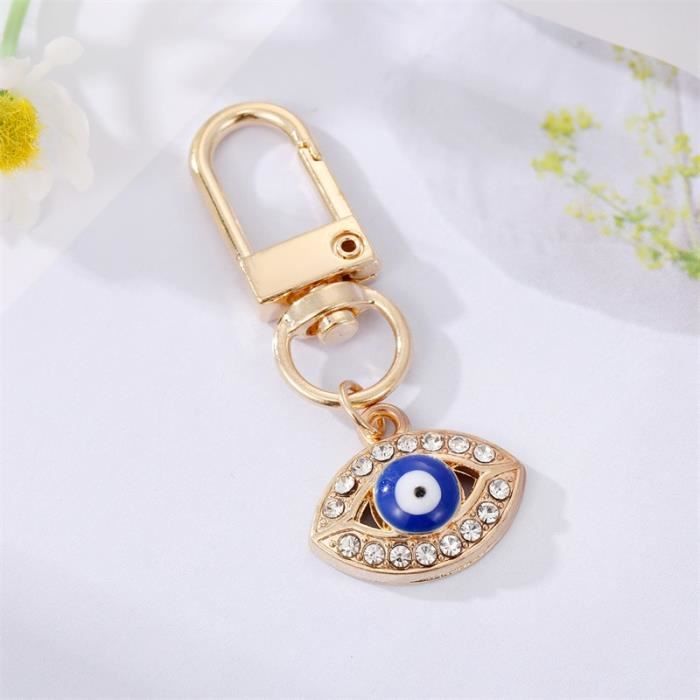 Porte-Clés Hamsa en chutes de cuir, coloris au choix - Maison najen