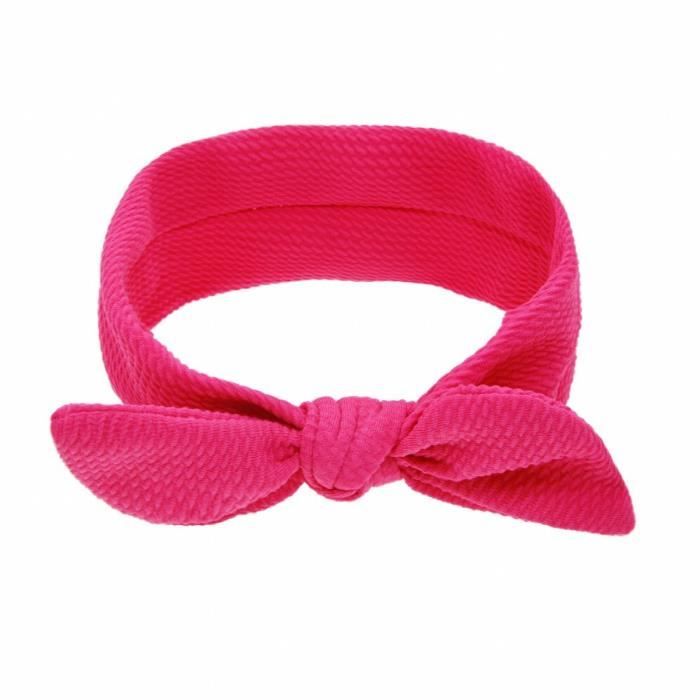 6 Pièces Bandeau Noeud Bébé Fille - Bandeau Nylon Élastique, Serre-Tête Turban Naissance, Accessoires Cheveux Bébé 0-3 Ans