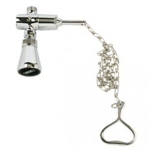 Douche - DELABIE - TEMPOSTOP DOUCHE A CHAINE 747004 - Economie deau - Finition Chromé