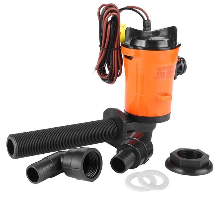 Pompe De Vivier Aérateur 12V 800 GPH - Submersible, Pour Bateau, Pêche, Appâts, Eau Salée - 11