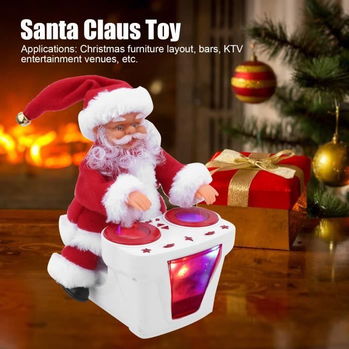 Poupée Père Noël électrique Sans Pile - Décoration De Noël Animée Pour Enfants, Garçon Ou Fille - 7