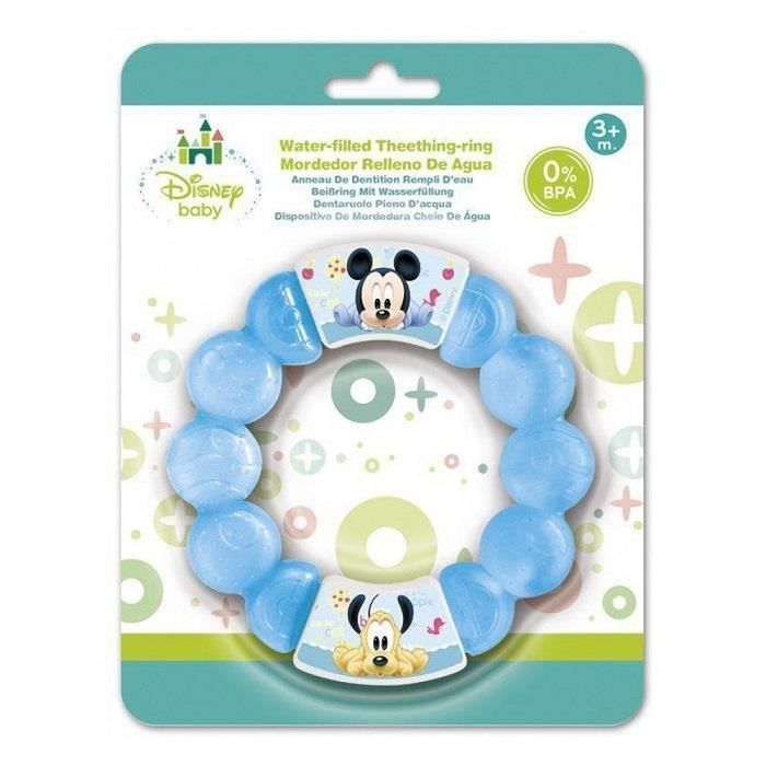 Anneaux de dentition bébé MICKEY disney * 0% BPA 3m+ (env. 12cm) * Mordant  avec de l'eau pour bébé *