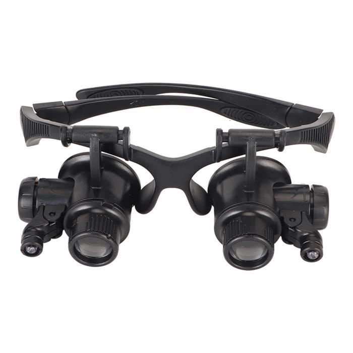 Loupe De Lunettes 20x Avec Lumière LED - Pour Réparation Bijoux, Montres, électronique, Neuve Avec étiquettes
