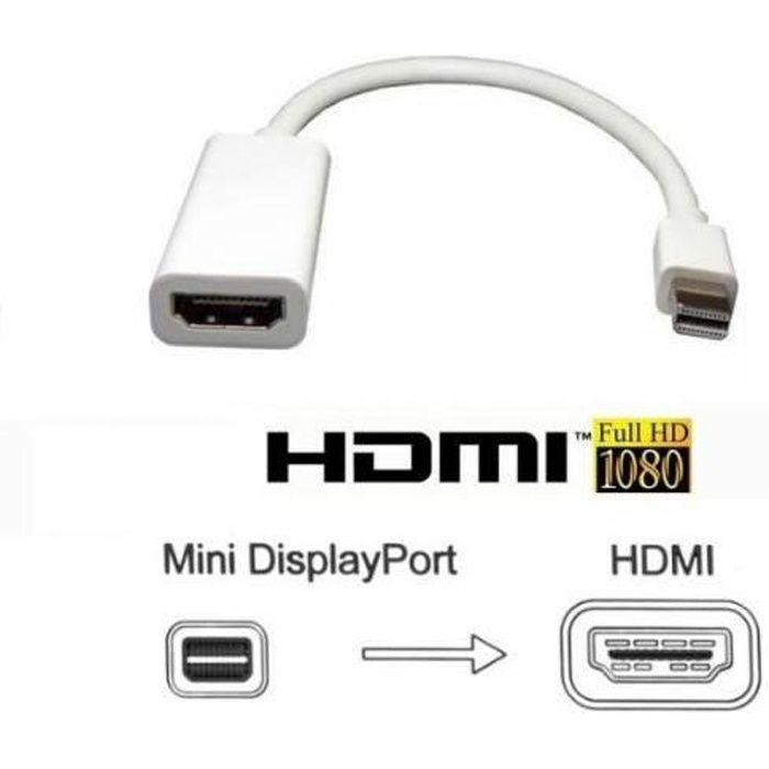 Adaptateur Mini Display Port Vers HDMI Surface Pro - Cdiscount TV Son Photo