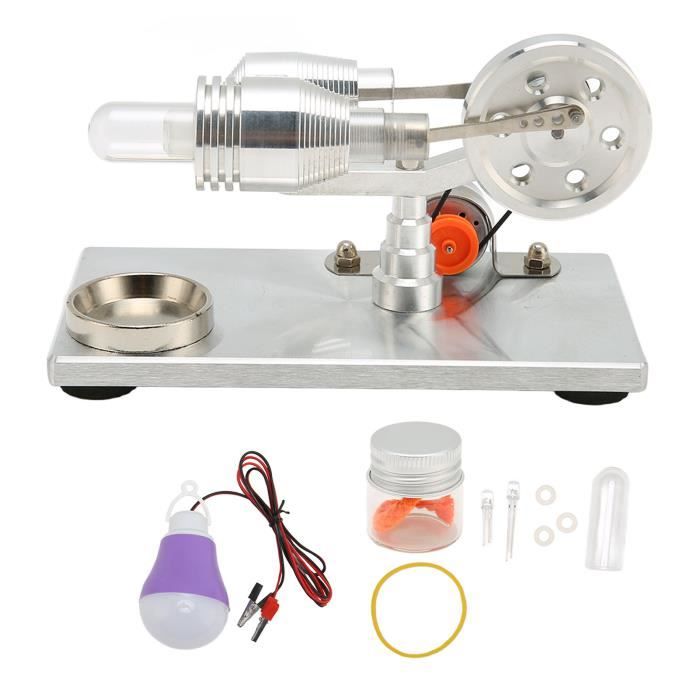 Kit d'assemblage de modèle de Moteur Stirling DIY en Alliage de Zinc, Jouet éducatif pour Enfants et Adultes, projets scientifiques, démonstrations en Classe