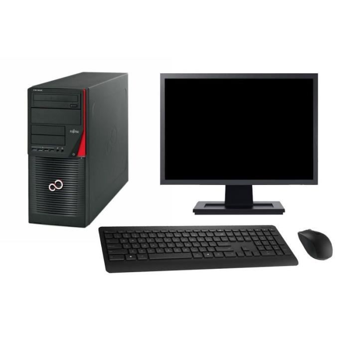 PC Tour Fujitsu W550n Ecran 22 G4400 RAM 32Go Disque Dur 500Go Windows 10 Wifi Reconditionné - Fujitsu reconditionné disponible sur Cdiscount Seconde Vie