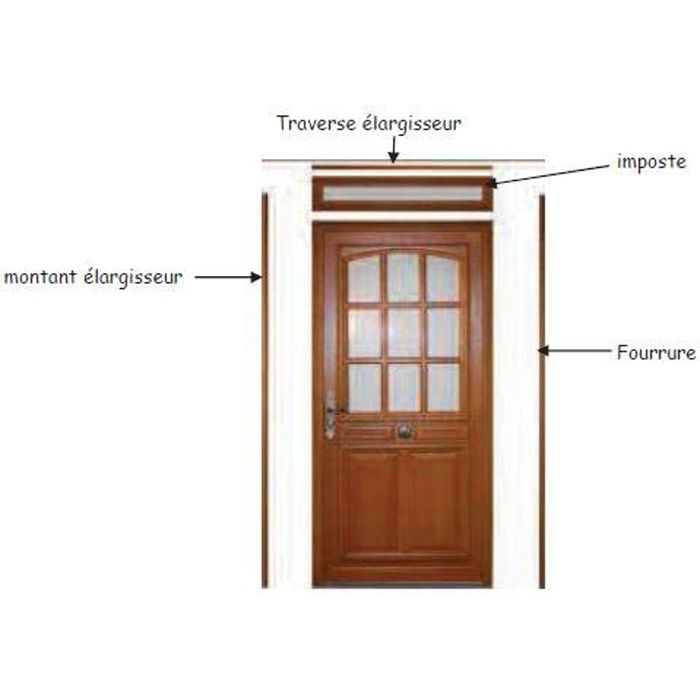 elargisseur 50x46x2400 dormant tradition cdiscount bricolage