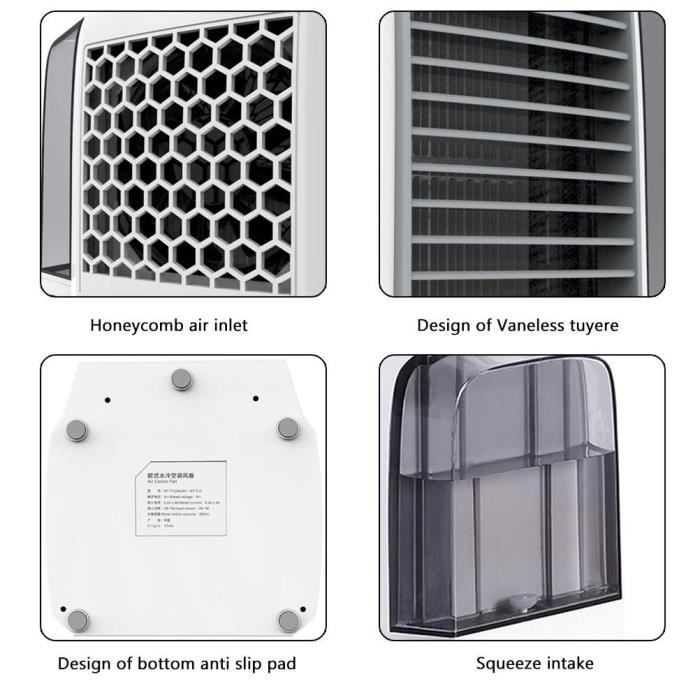 Climatiseur Mobile Sans Évacuation, Ventilateur Silencieux Chambre