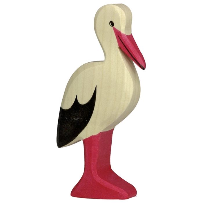 Figurine d'équilibre cigogne et poisson – Décoration LS