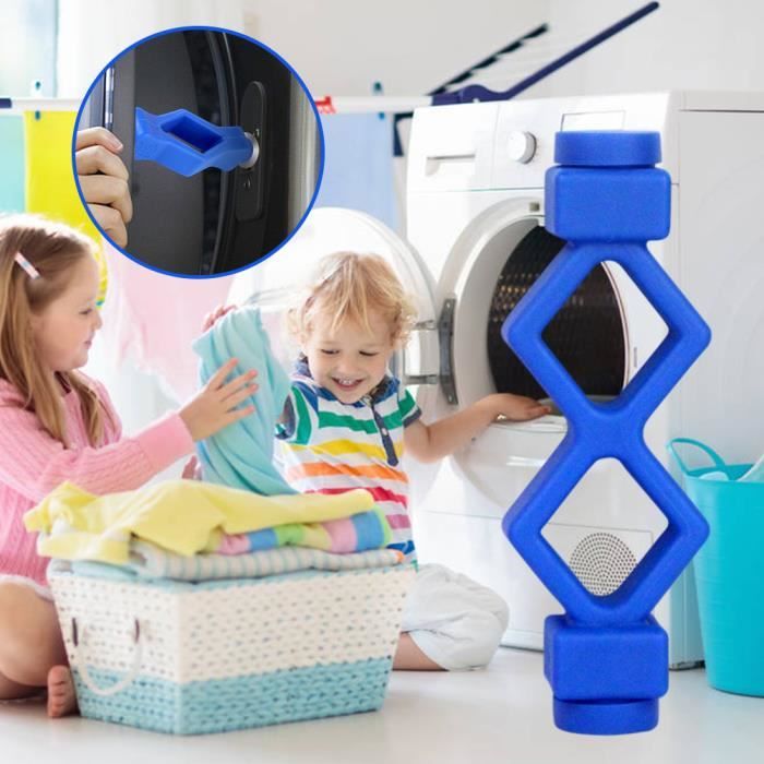 Qumox Support Magnétique Porte Lave-Linge Hublot - Maintient La Porte Entrouverte - Anti-Moisissure Et Odeurs - Flexible Réglable - Compatible Toutes Machines