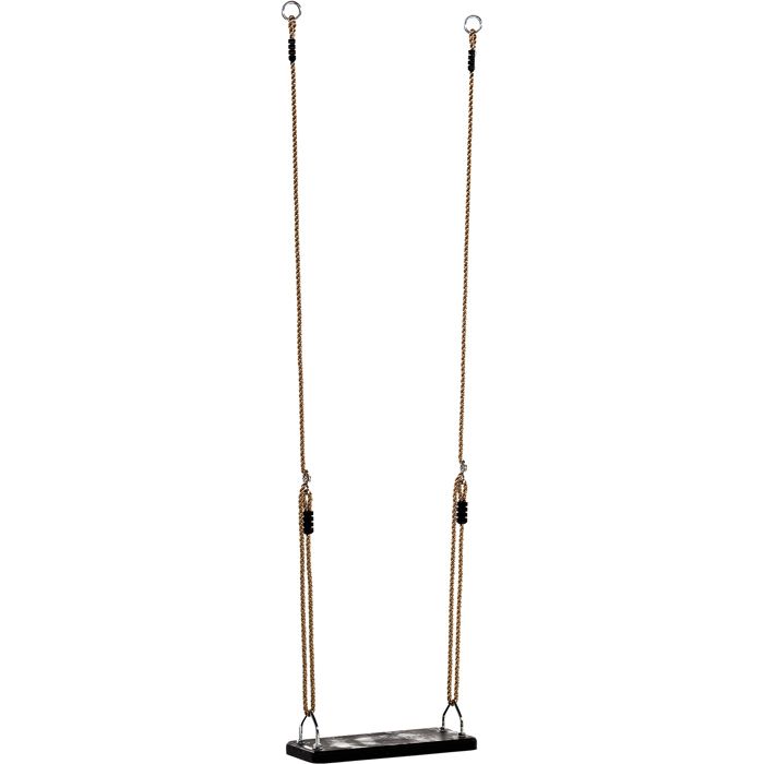 Siège De Balançoire XXL En Caoutchouc 51 Cm – Renforcé Aluminium, Chaîne Galvanisée 1,80 M, Résistant Aux Intempéries