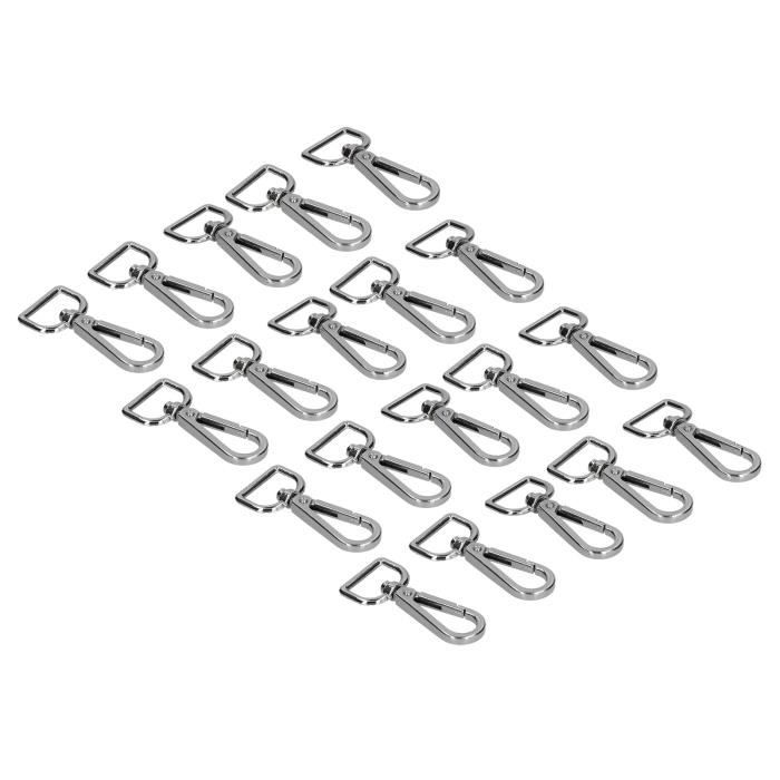 40 Fermoirs Porte-clés Cœur En Alliage Tibétain - Style 2 - Lot De Mousquetons Fantaisie