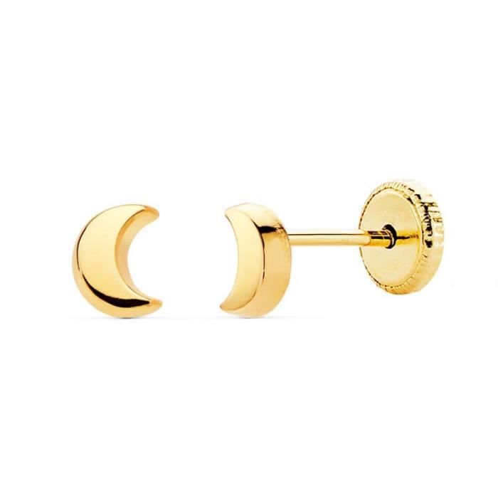 Boucles D'oreilles Puces Ourson En Or 18 Carats (750/1000) - Poids 0,46g - Occasion